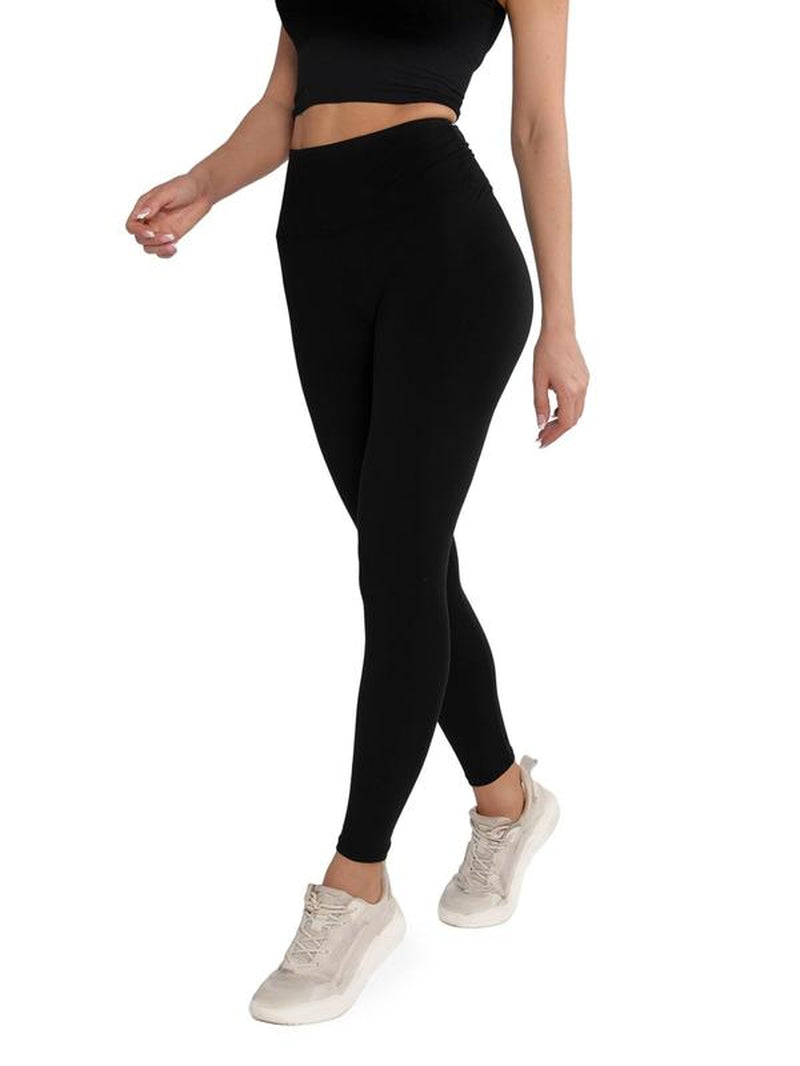 Women'S Plain High Waist Leggings, Casual Soft Warm High Stretch Seamless Skinny Pants for Fall & Winter, Ladies Bottoms for Indoor Outdoor Wear