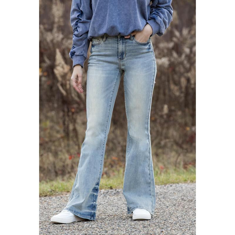 The Alison from Judy Blue: Mid-Rise Flare Denim *Final Sale*